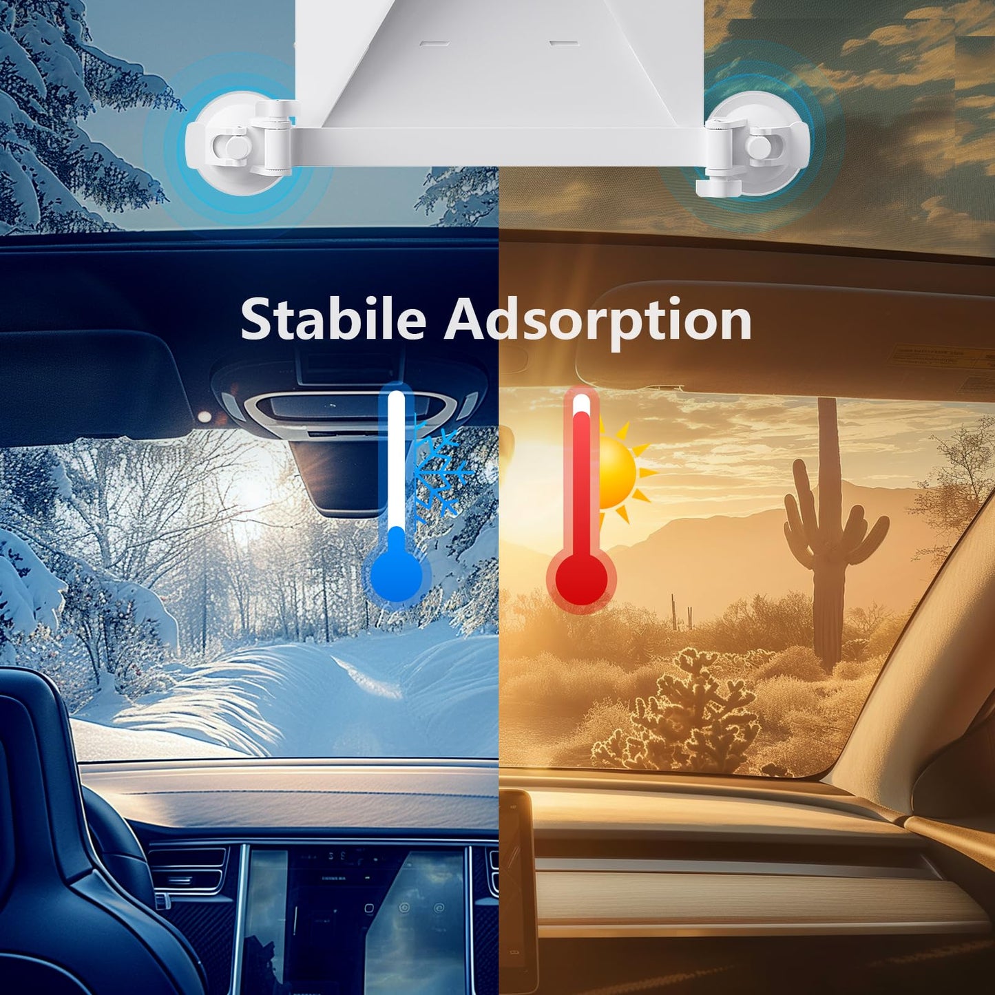 Starlink Mini Mount, Car Roof Mount with 4 Strong Suction Cups, Adjustable and Durable Mounting Bracket for Starlink Mini - Ensure Stable Satellite Signal for RV, Roof, Wall, Boat, and Outdoor Use