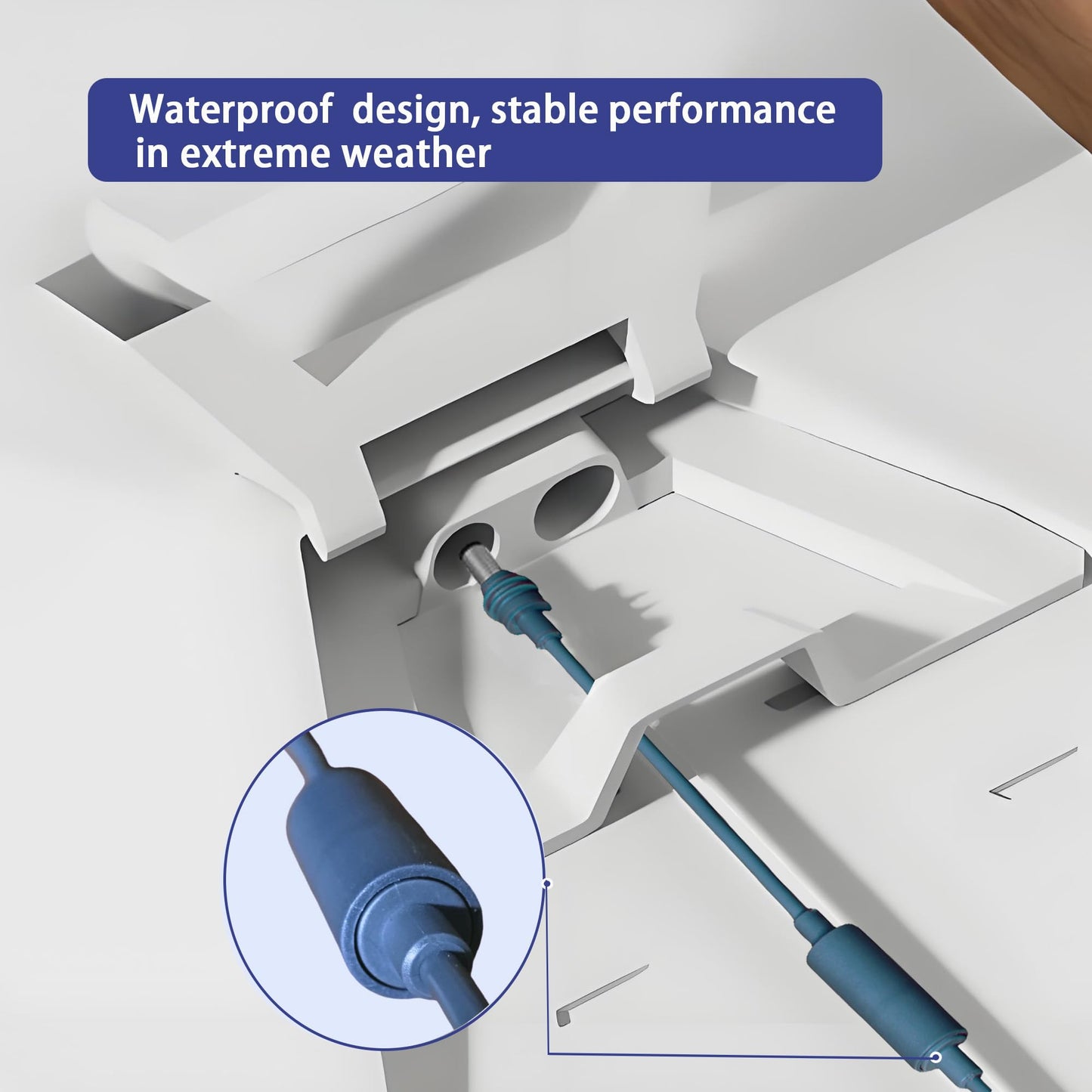 Starlink Mini Extension Cable 23.5CM, Waterproof DC Male to DC Female Extender Cord, Power Converter Adapter, Compatible with Starlink Mini Pipe Adapter & Original Power Cable