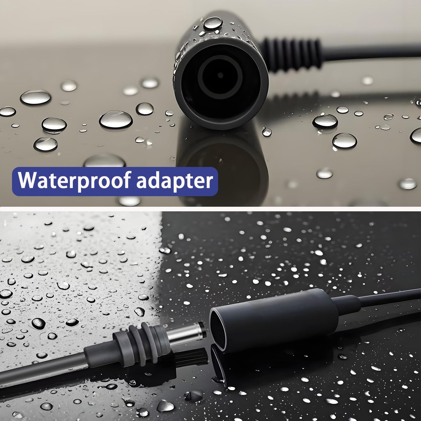 Starlink Mini Extension Cable 23.5CM, Waterproof DC Male to DC Female Extender Cord, Power Converter Adapter, Compatible with Starlink Mini Pipe Adapter & Original Power Cable