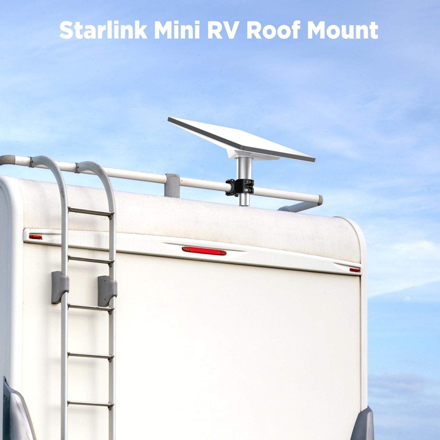 Starlink Mini Mount for RV/ Pole/ Yacht/ Camper, Starlink RV Ladder Mount Pole Range 0.8-1.18 inch , Starlink Mounting Kit