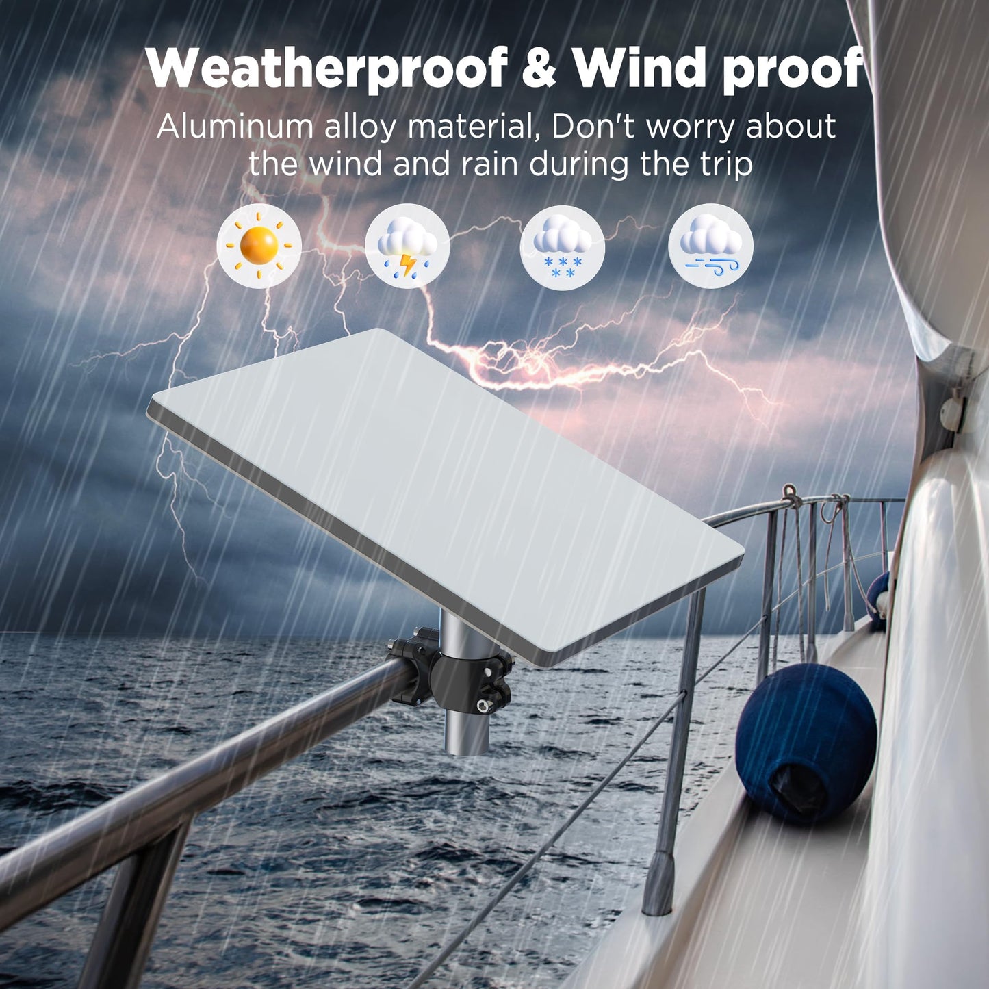 Starlink Mini Mount for RV/ Pole/ Yacht/ Camper, Starlink RV Ladder Mount Pole Range 0.8-1.18 inch , Starlink Mounting Kit