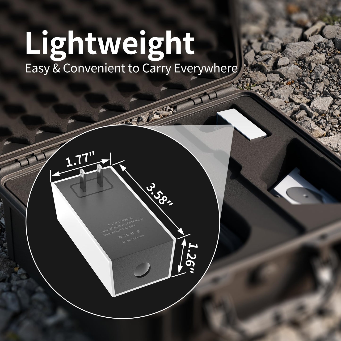 Starlink Mini Charger 60W Replacement Power Supply AC Adapter 30V 2A Output Wall Charger Plug for Starlink Mini Dish