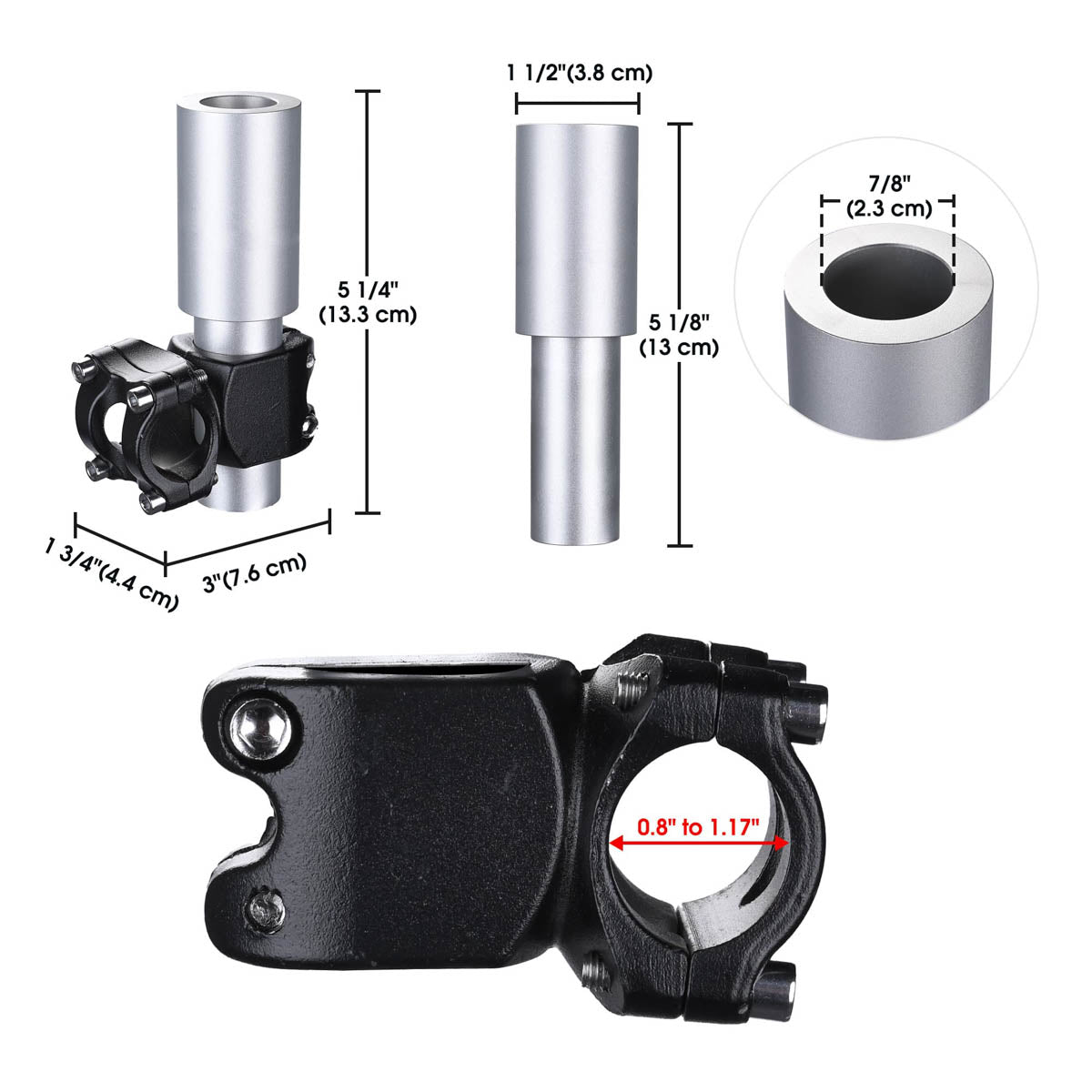 Starlink Mount for Mini Dish to Poles, RV Ladders, Railings, Racks