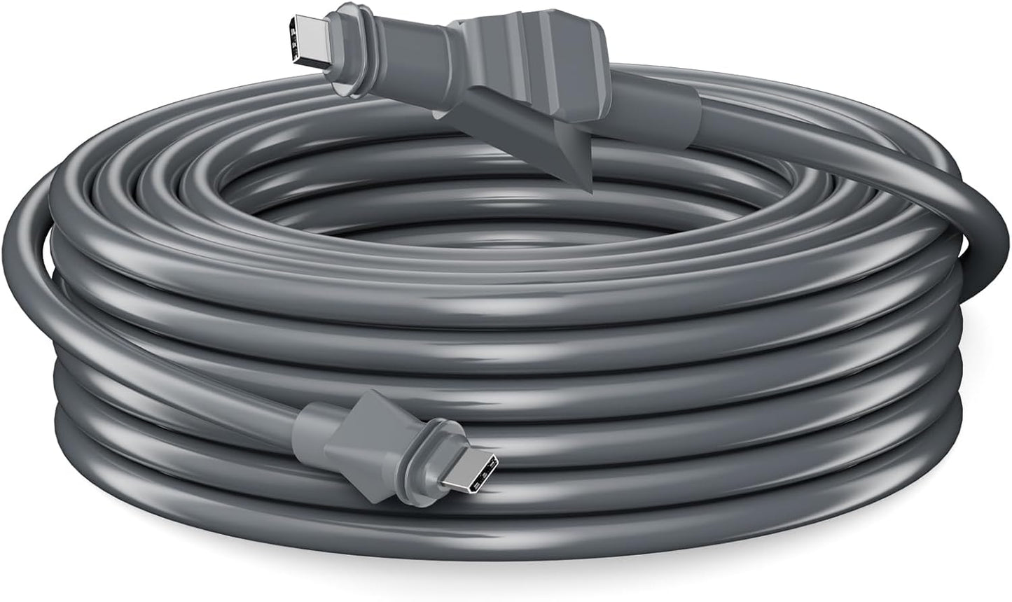 Starlink Flat High Performance Cable 75FT/23M, Replacement FHP Power Cord linkoostar Cable for Starlink Waterproof Extension Flat High Performance Gen 2 Accessories