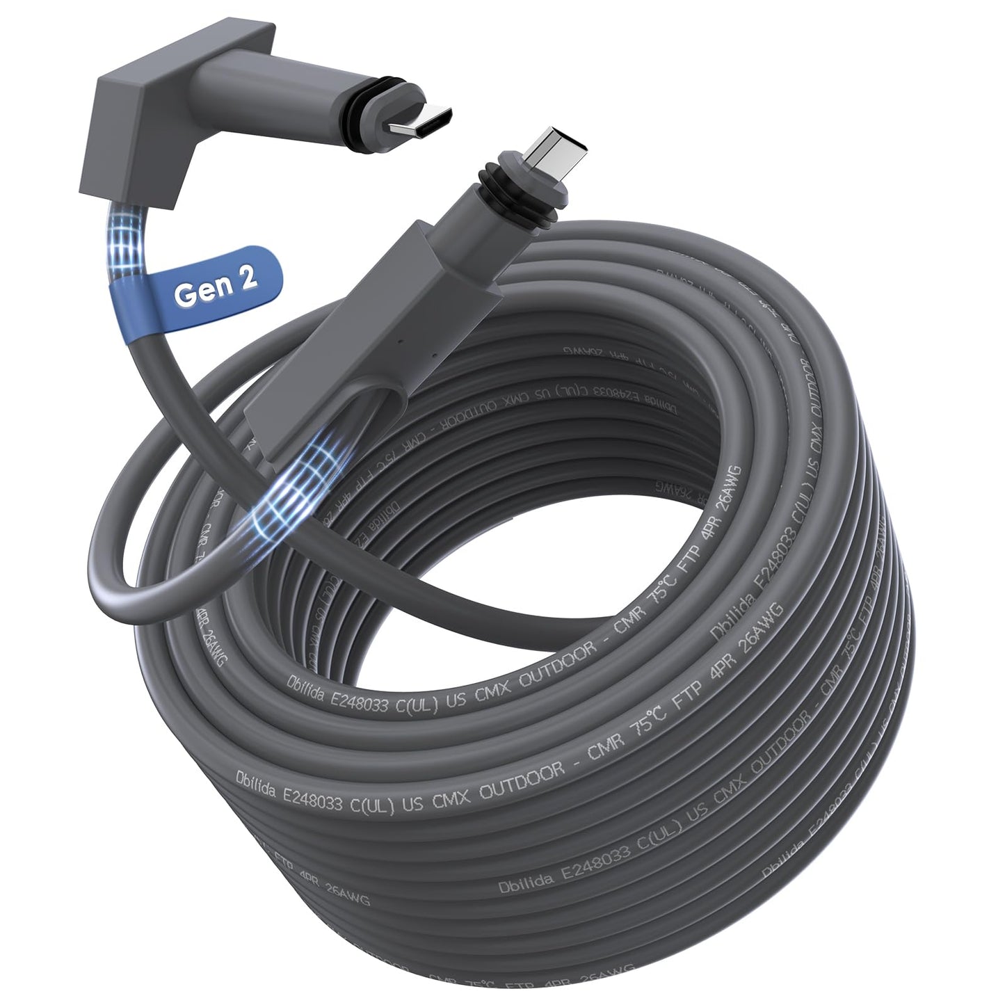 Starlink Cable Gen 2 30FT 75FT 100FT 150FT, CMX CMR Rated 24AWG Starlink Replacement Cable 1200Mbps, Starlink Extension Ethernet Cable