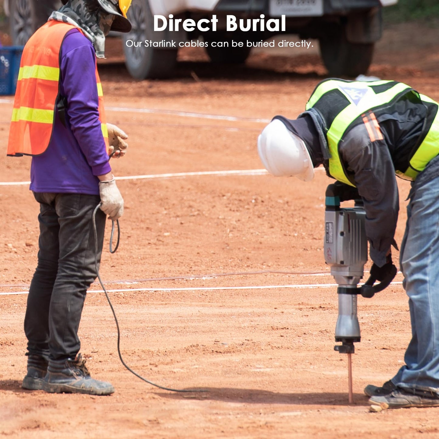 Starlink Cable Gen 2 30FT 75FT 100FT 150FT, CMX CMR Rated 24AWG Starlink Replacement Cable 1200Mbps, Starlink Extension Ethernet Cable